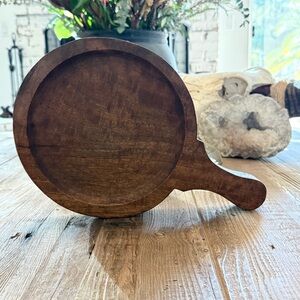 Vintage Wooden Tray with Handle